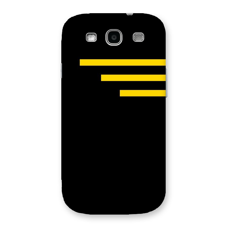 Sports Yellow Stripes Back Case for Galaxy S3