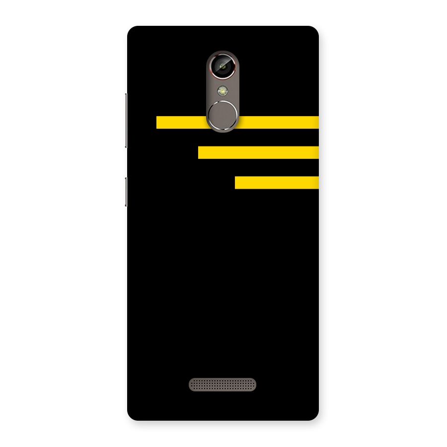 Sports Yellow Stripes Back Case for Gionee S6s