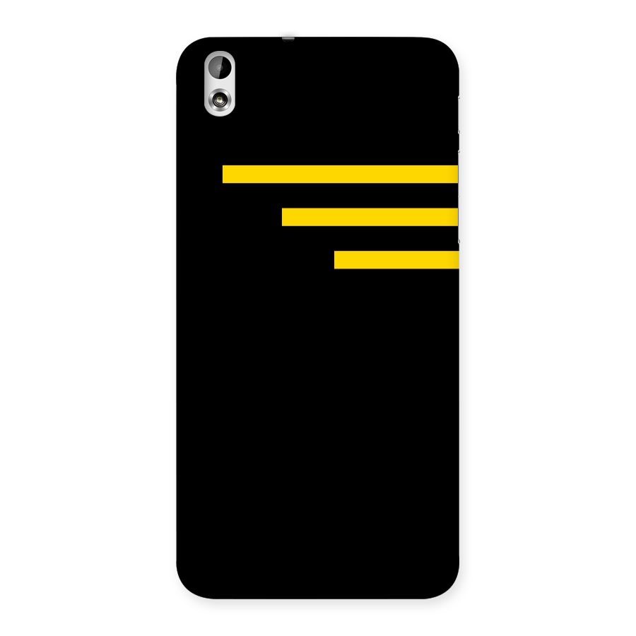 Sports Yellow Stripes Back Case for HTC Desire 816g