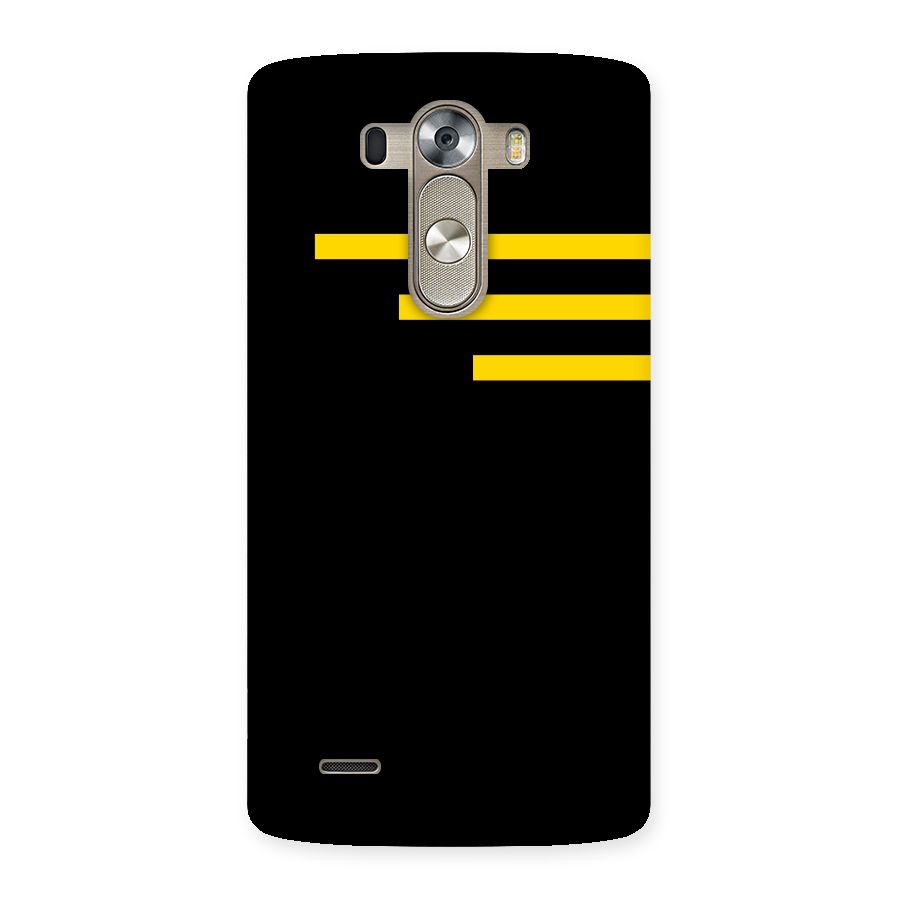 Sports Yellow Stripes Back Case for LG G3