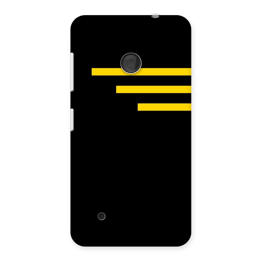 Sports Yellow Stripes Back Case for Lumia 530