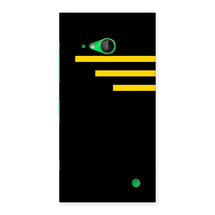 Sports Yellow Stripes Back Case for Lumia 730