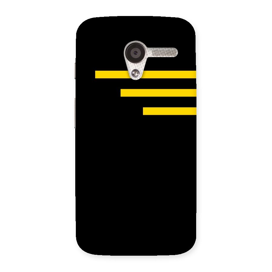 Sports Yellow Stripes Back Case for Moto X