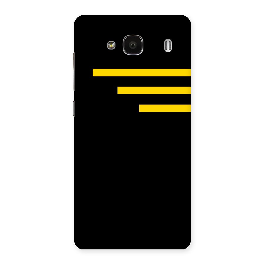 Sports Yellow Stripes Back Case for Redmi 2
