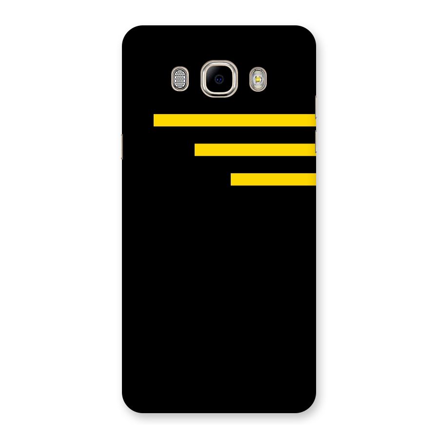 Sports Yellow Stripes Back Case for Samsung Galaxy J7 2016