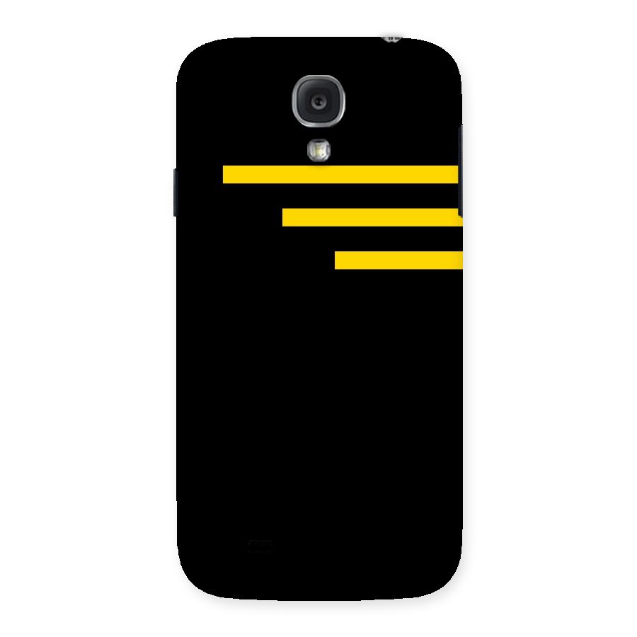 Sports Yellow Stripes Back Case for Samsung Galaxy S4