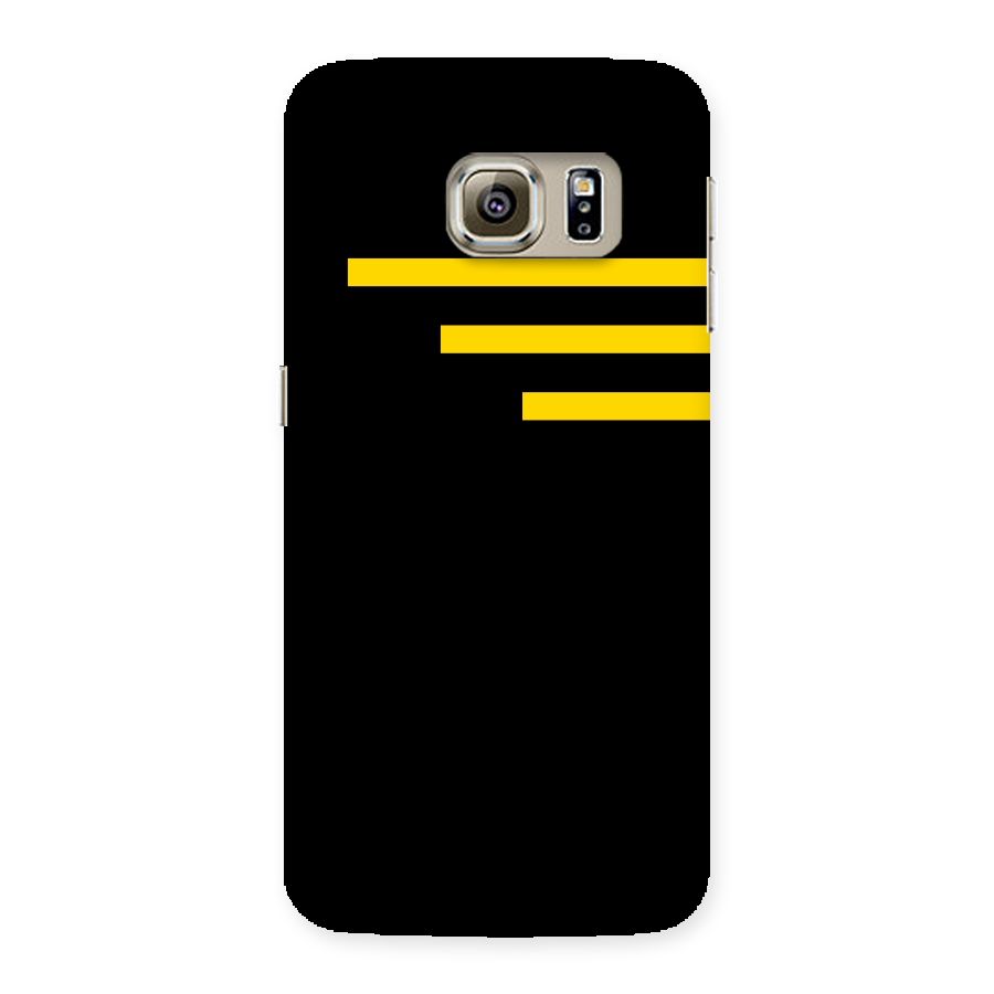 Sports Yellow Stripes Back Case for Samsung Galaxy S6 Edge Plus