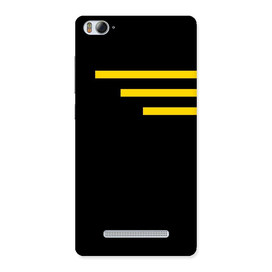 Sports Yellow Stripes Back Case for Xiaomi Mi4i