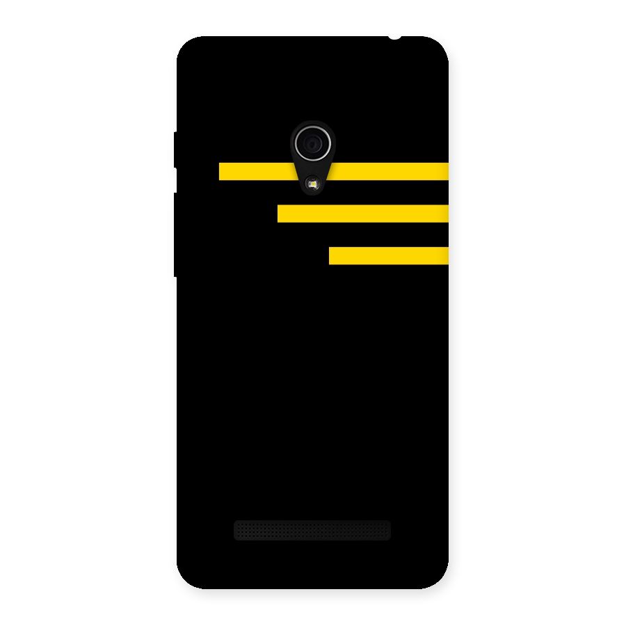 Sports Yellow Stripes Back Case for Zenfone 5