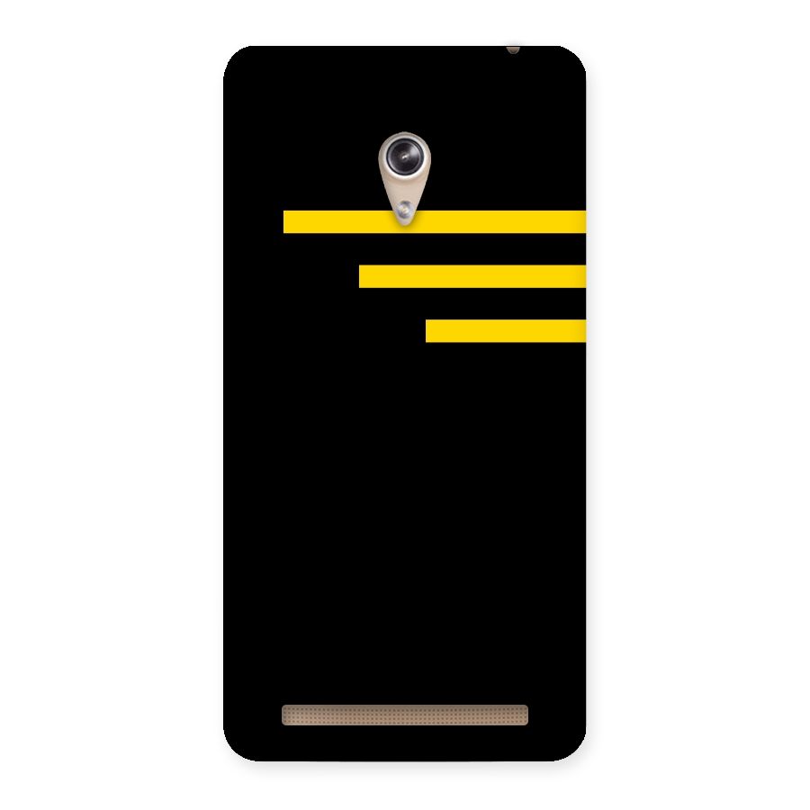Sports Yellow Stripes Back Case for Zenfone 6