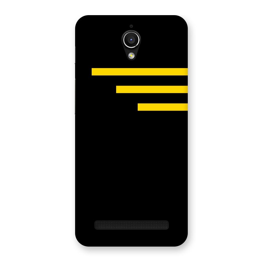 Sports Yellow Stripes Back Case for Zenfone Go