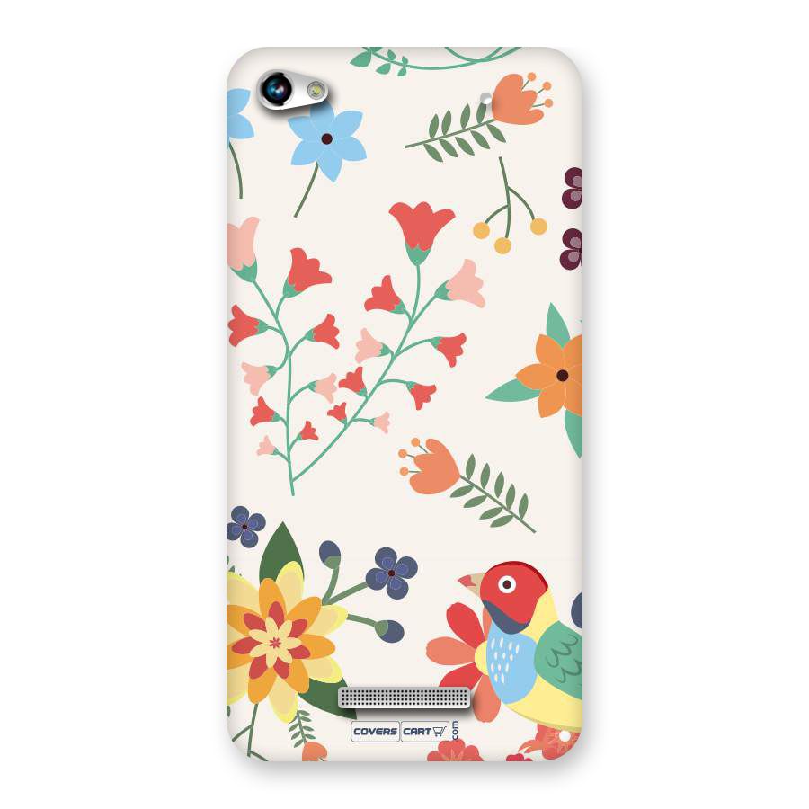 Spring Flowers Back Case for Canvas Hue 2 A316