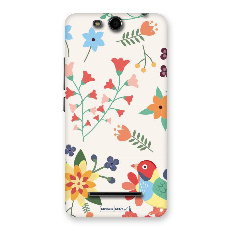 Spring Flowers Back Case for Canvas Juice 3