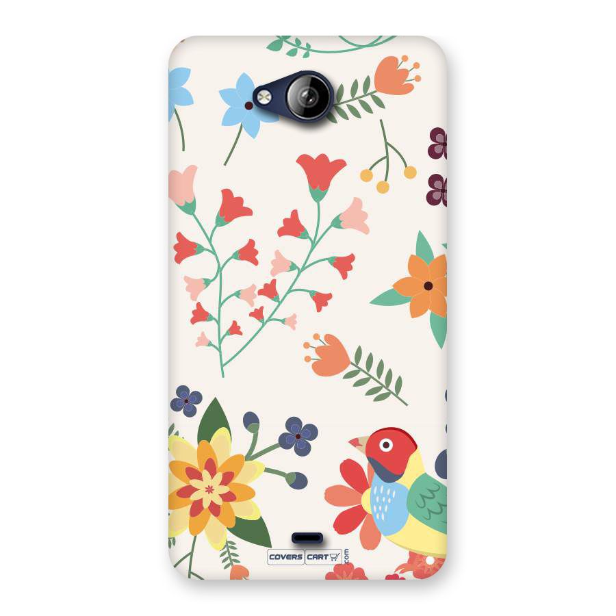 Spring Flowers Back Case for Canvas Play