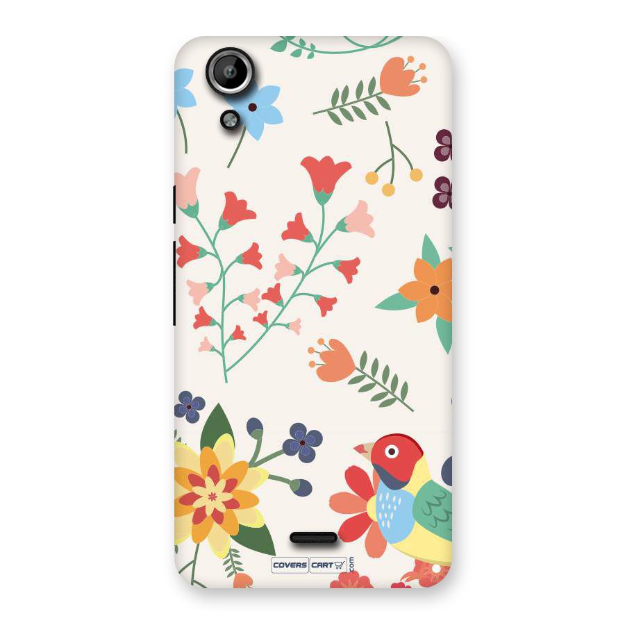 Spring Flowers Back Case for Canvas Selfie Lens
