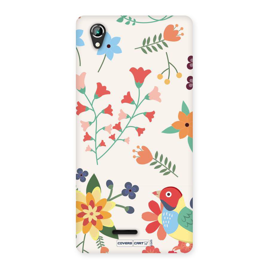 Spring Flowers Back Case for Lava Iris 800