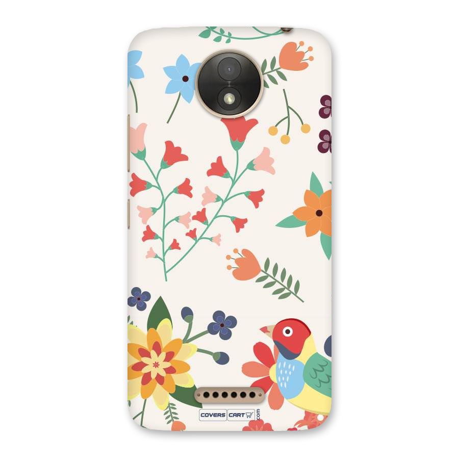 Spring Flowers Back Case for Moto C Plus