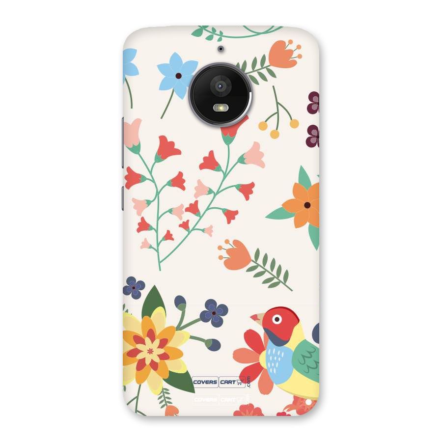Spring Flowers Back Case for Moto E4 Plus
