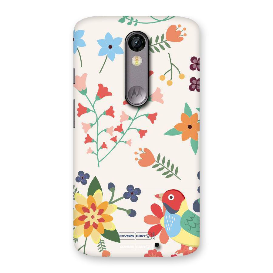 Spring Flowers Back Case for Moto X Force