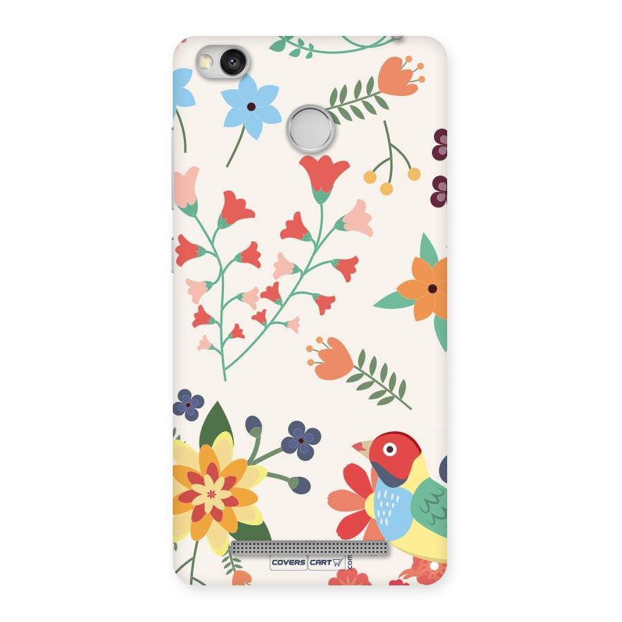 Spring Flowers Back Case for Redmi 3S Prime