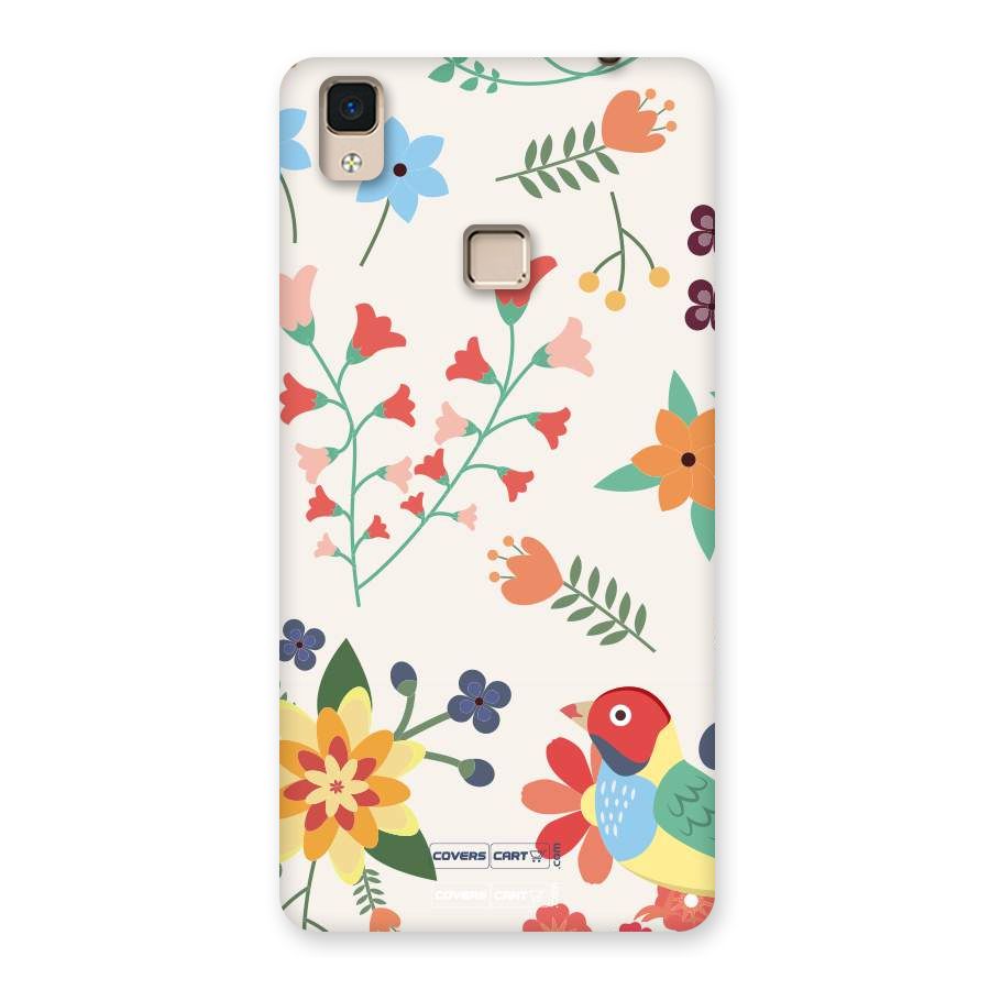 Spring Flowers Back Case for V3 Max