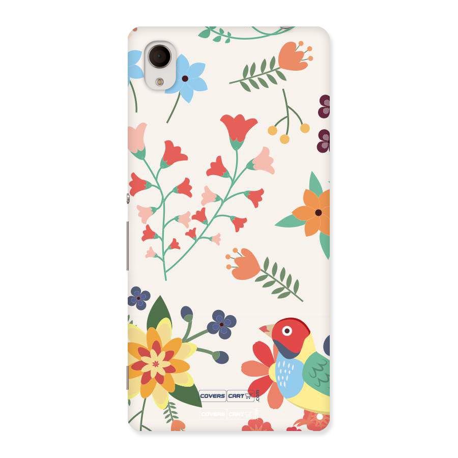 Spring Flowers Back Case for Xperia M4 Aqua
