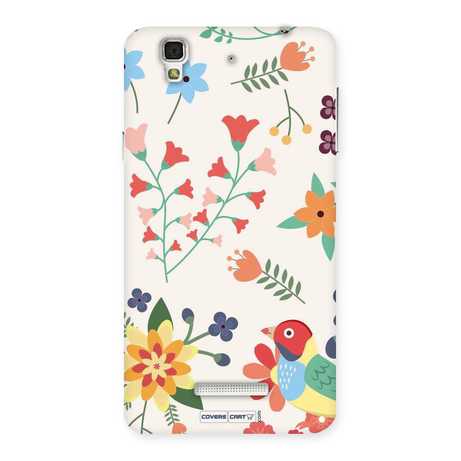 Spring Flowers Back Case for YU Yureka Plus