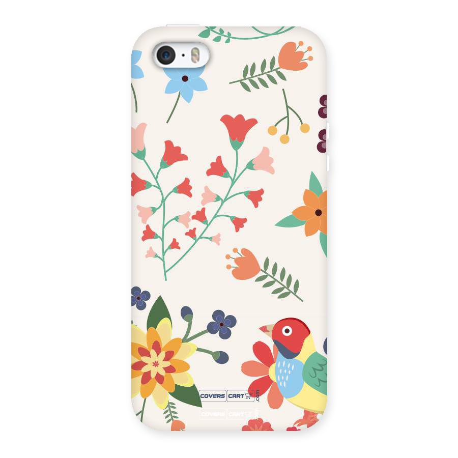 Spring Flowers Back Case for iPhone SE