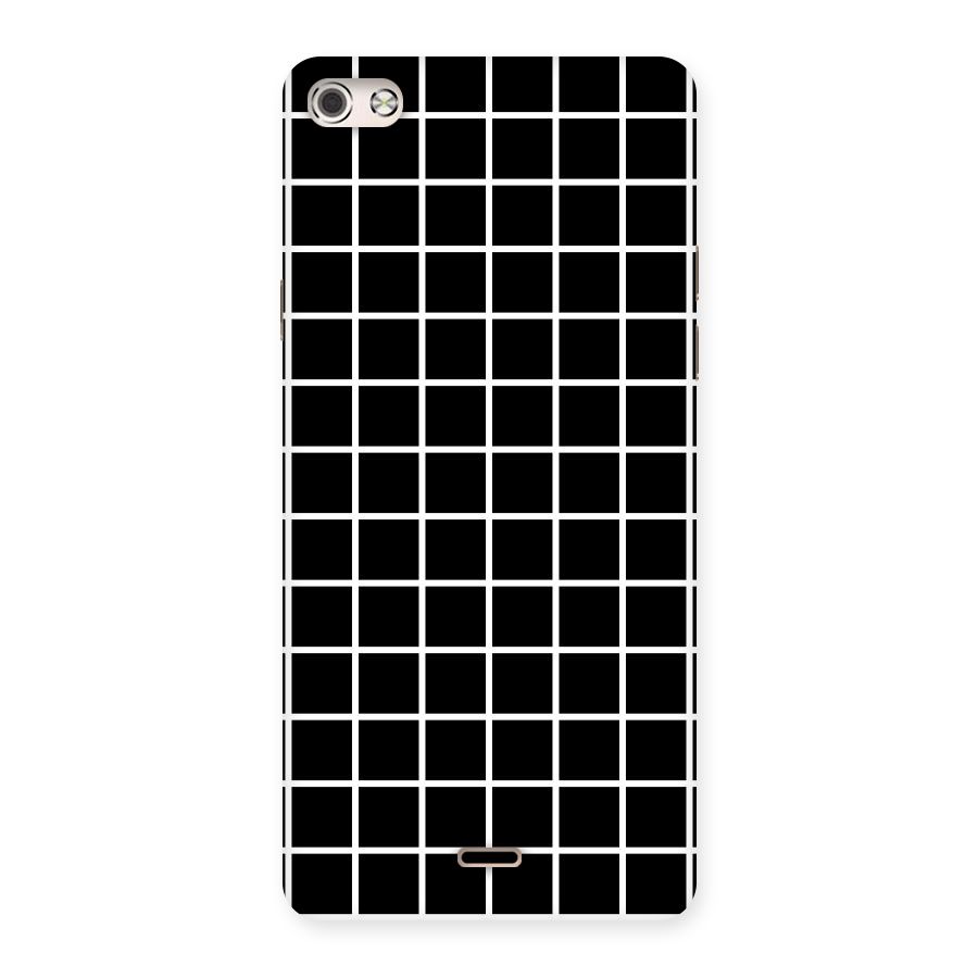 Square Puzzle Back Case for Micromax Canvas Silver 5