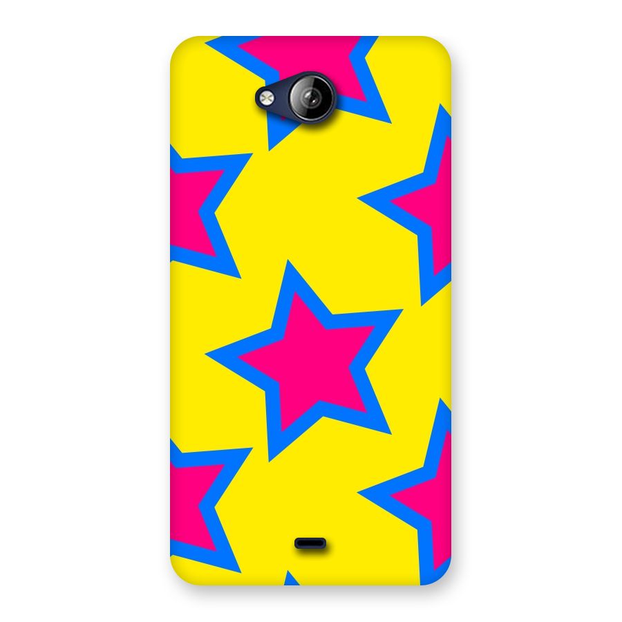 Star Pattern Back Case for Canvas Play Q355