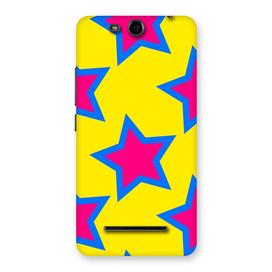 Star Pattern Back Case for Micromax Canvas Juice 3 Q392