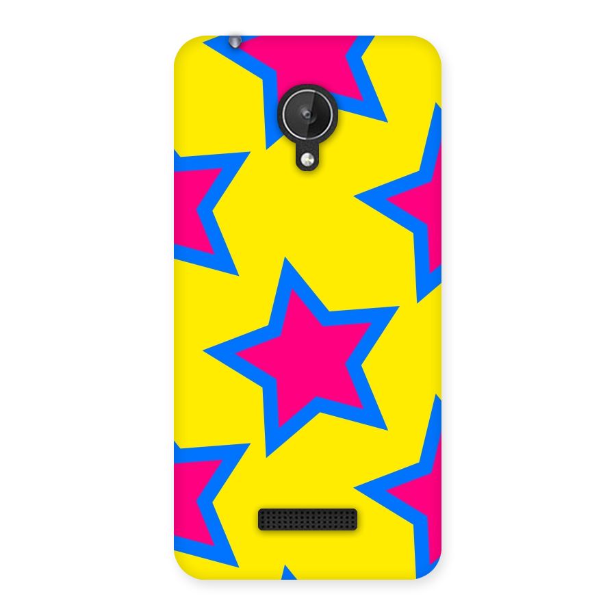 Star Pattern Back Case for Micromax Canvas Spark Q380