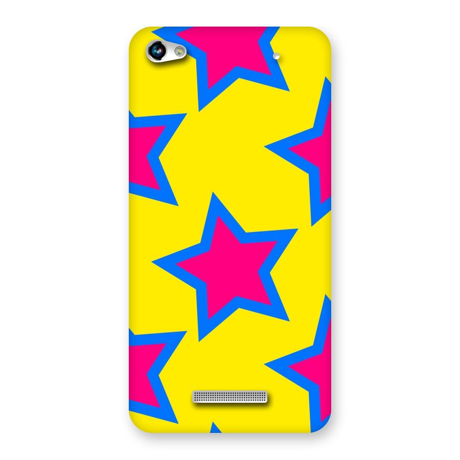 Star Pattern Back Case for Micromax Hue 2