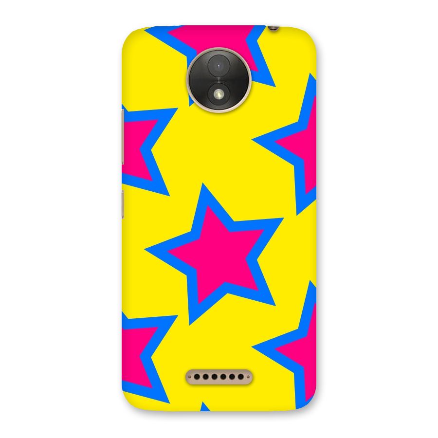 Star Pattern Back Case for Moto C Plus