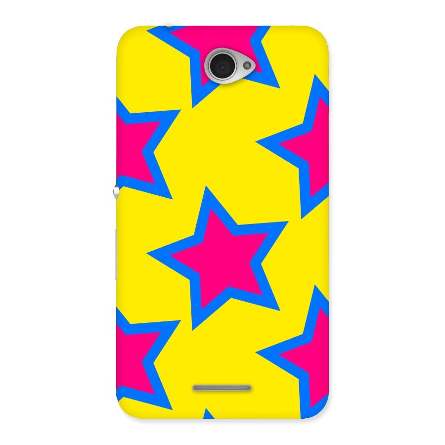 Star Pattern Back Case for Sony Xperia E4