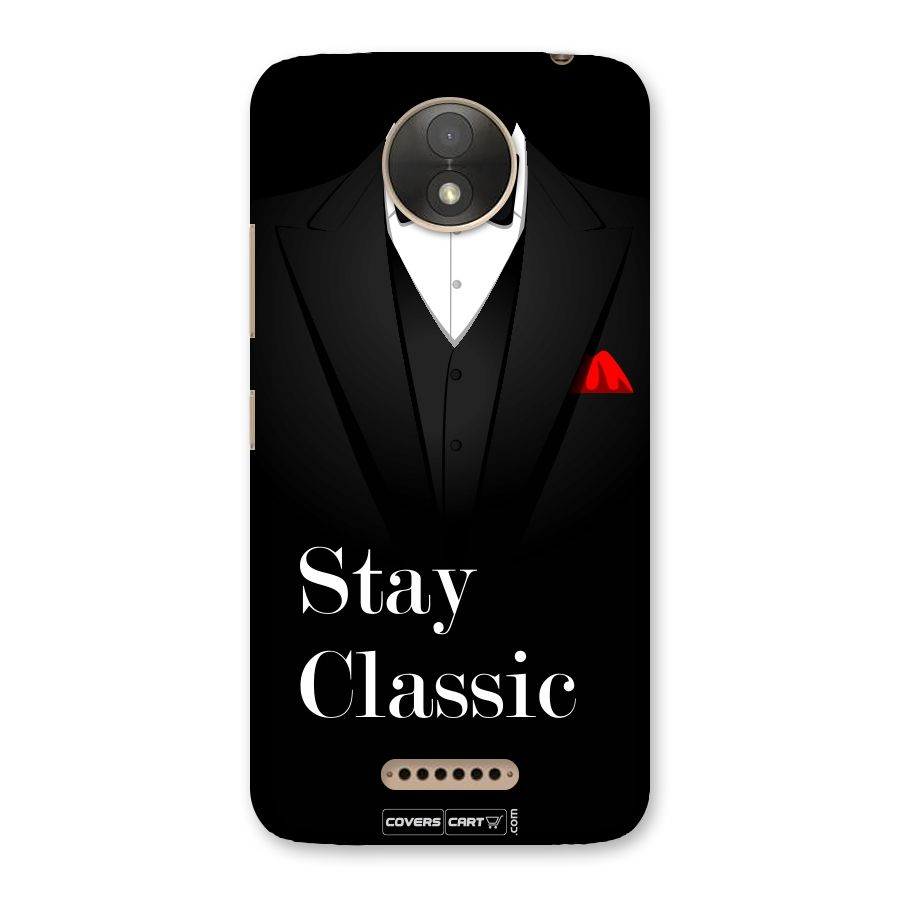 Stay Classic Back Case for Moto C Plus