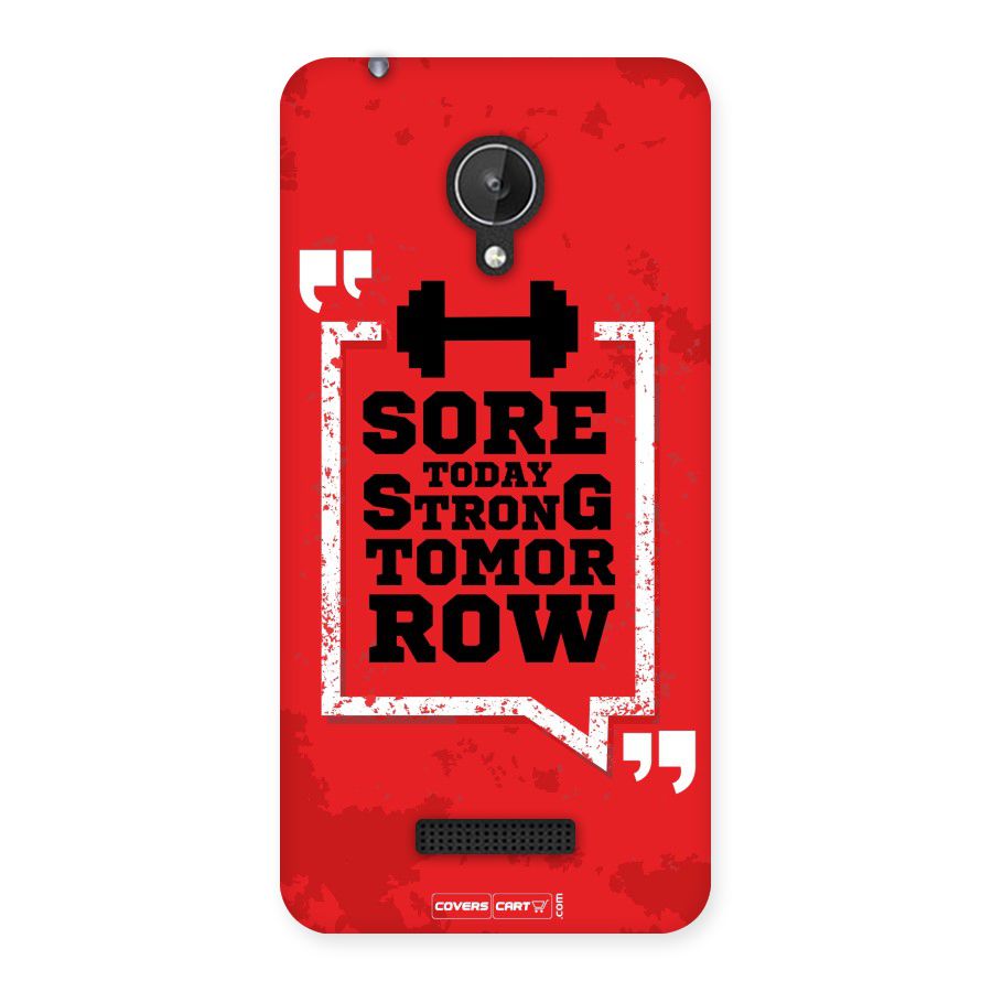 Stay Strong Back Case for Micromax Canvas Spark Q380