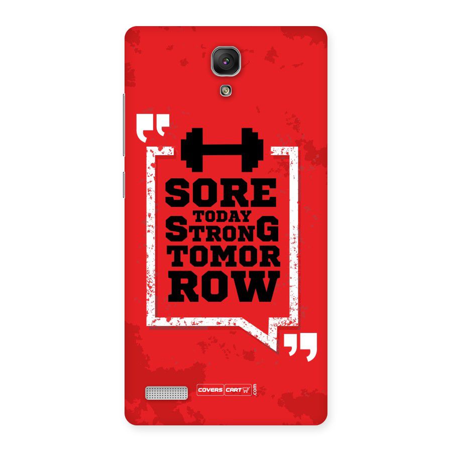 Stay Strong Back Case for Redmi Note