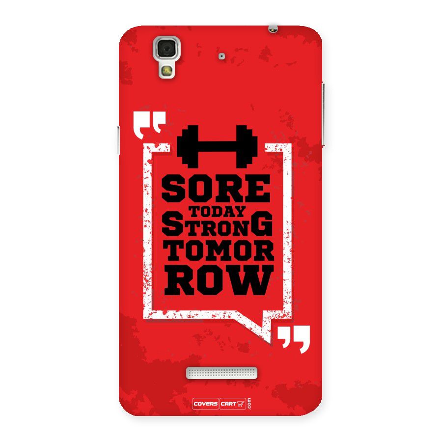 Stay Strong Back Case for YU Yureka Plus