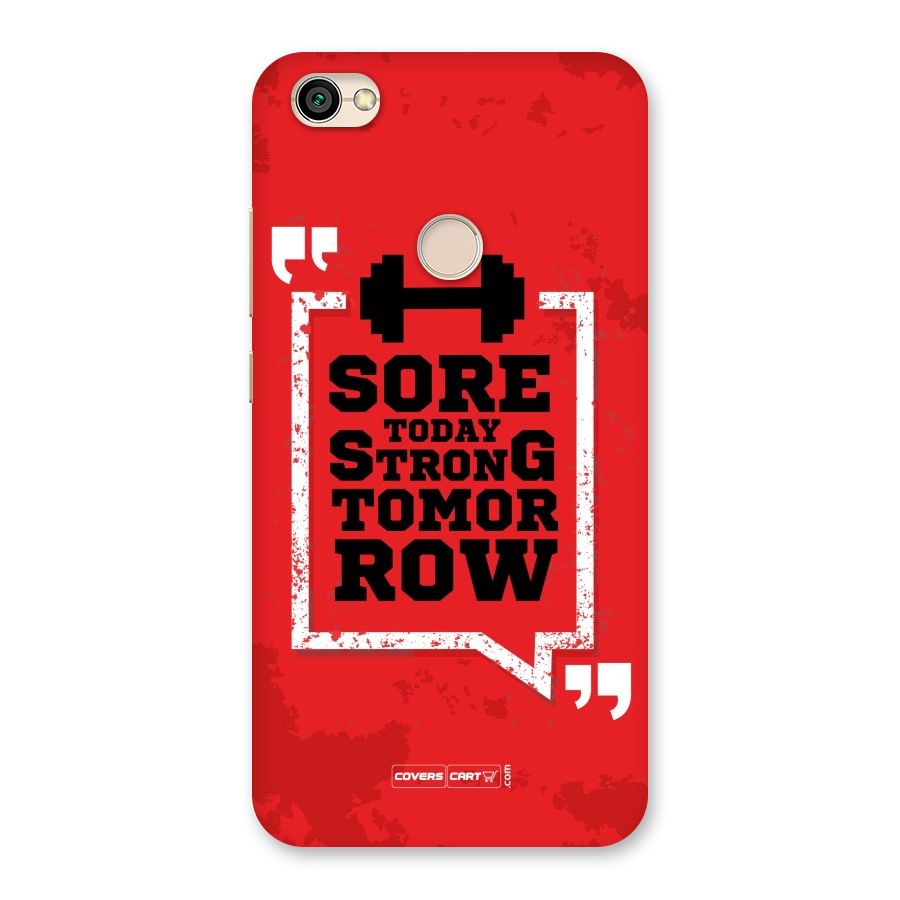 Stay Strong Back Case for Redmi Y1 2017