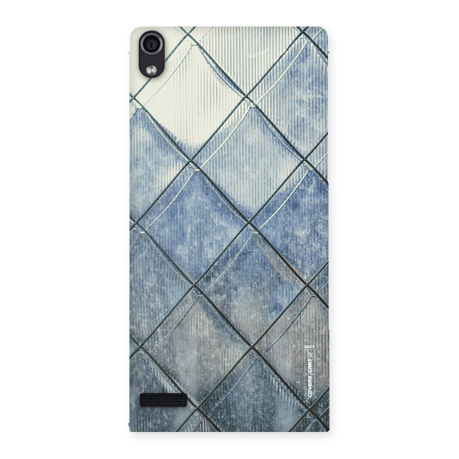 Steel Blue Pattern Back Case for Ascend P6