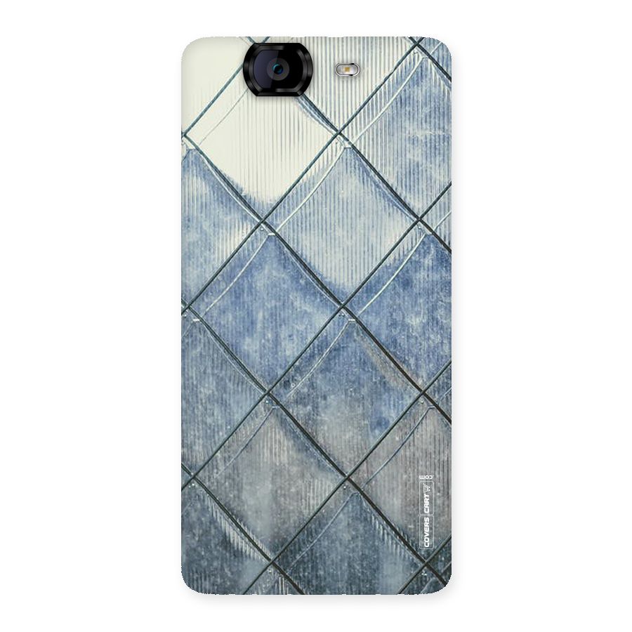 Steel Blue Pattern Back Case for Canvas Knight A350