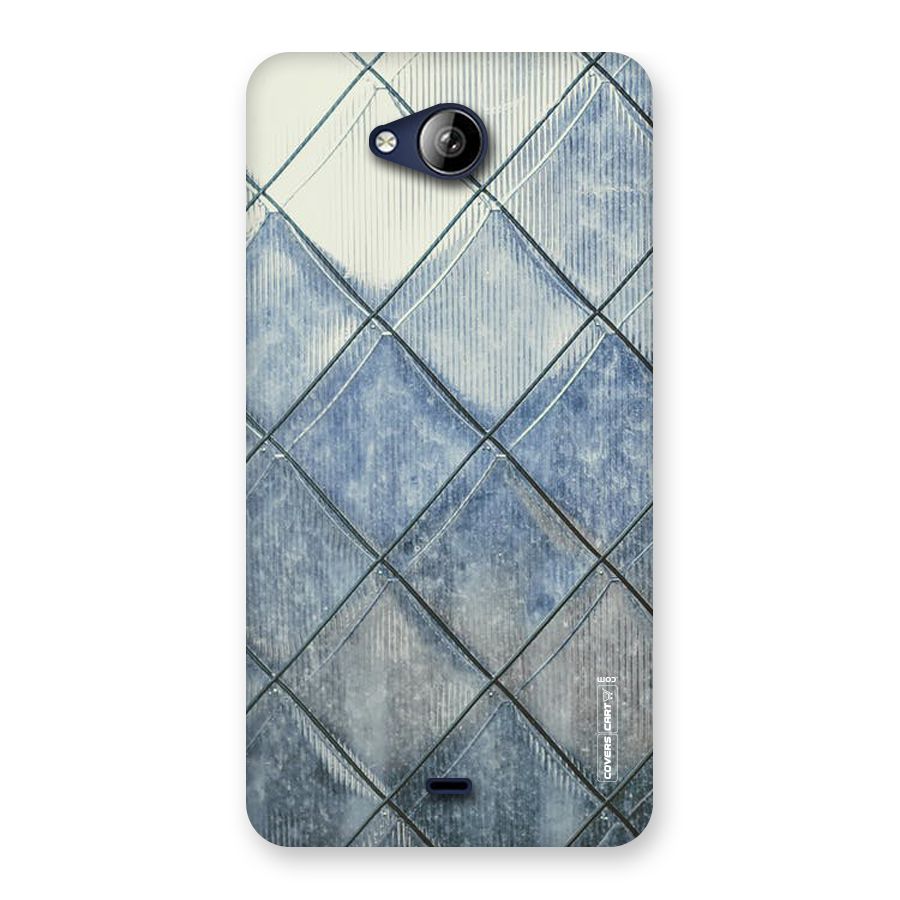 Steel Blue Pattern Back Case for Canvas Play Q355