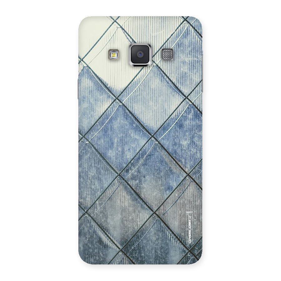 Steel Blue Pattern Back Case for Galaxy A3