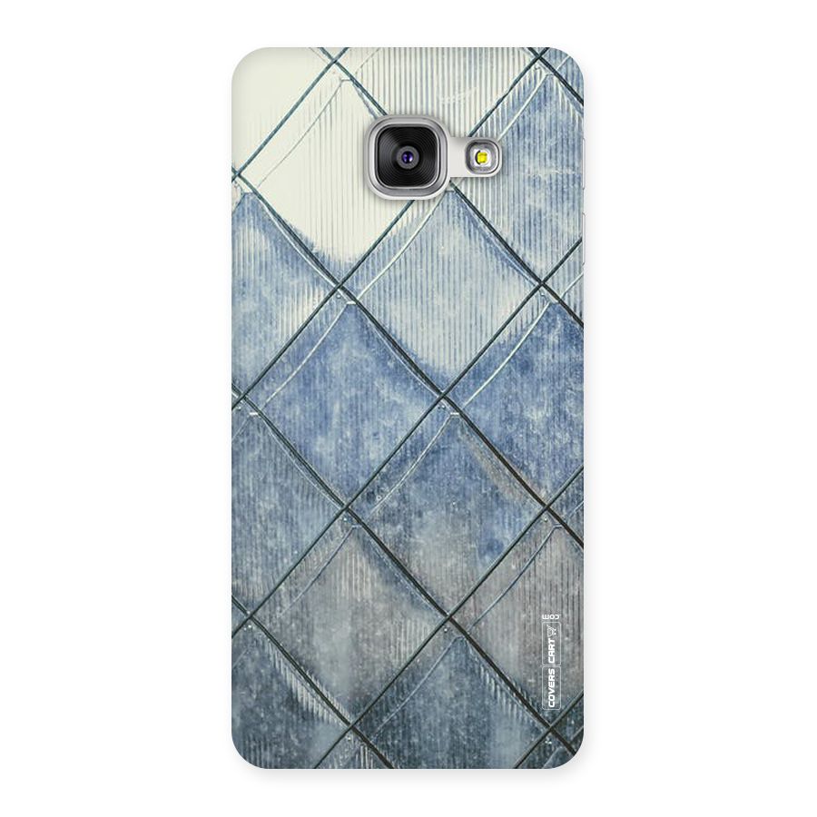 Steel Blue Pattern Back Case for Galaxy A3 2016