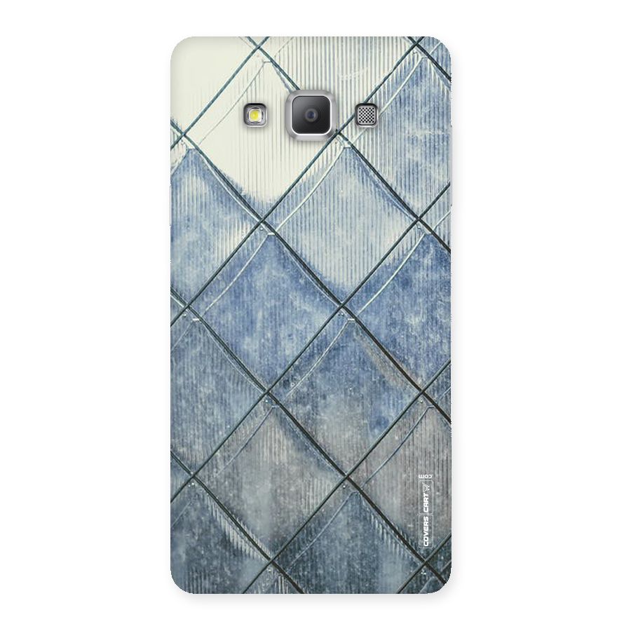Steel Blue Pattern Back Case for Galaxy A7