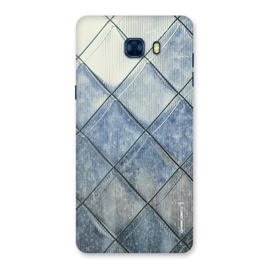 Steel Blue Pattern Back Case for Galaxy C7 Pro
