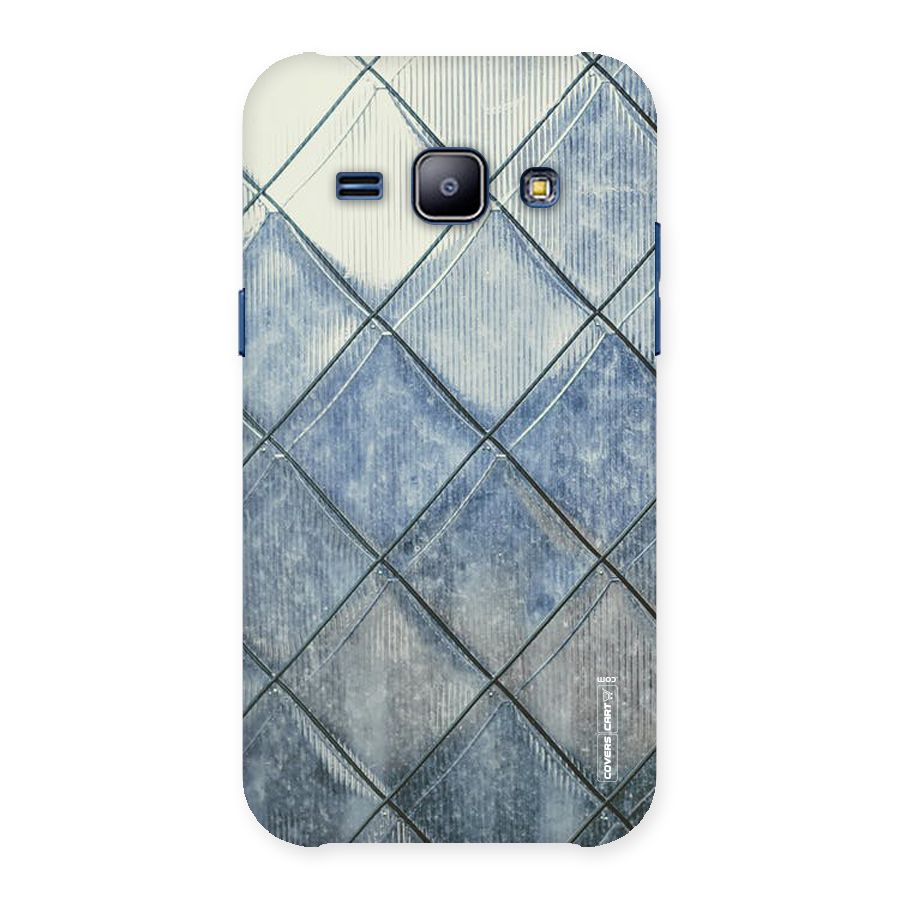 Steel Blue Pattern Back Case for Galaxy J1