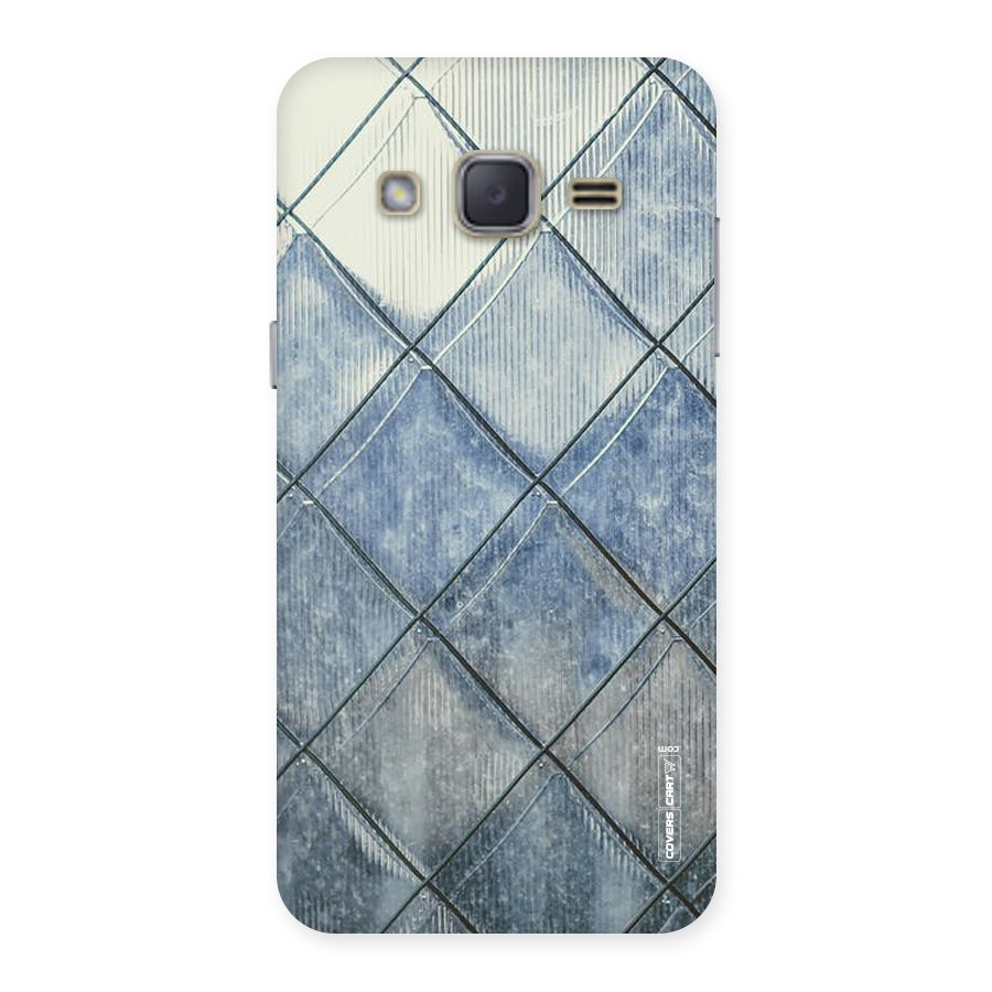 Steel Blue Pattern Back Case for Galaxy J2