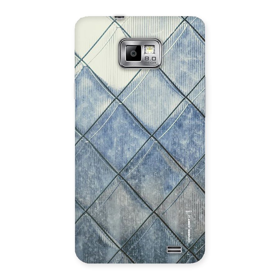 Steel Blue Pattern Back Case for Galaxy S2